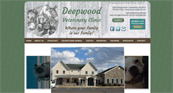 Desktop Screenshot of deepwoodveterinaryclinic.com